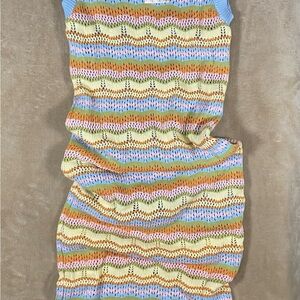 Willow & Wind Colorful Striped Knit Dress